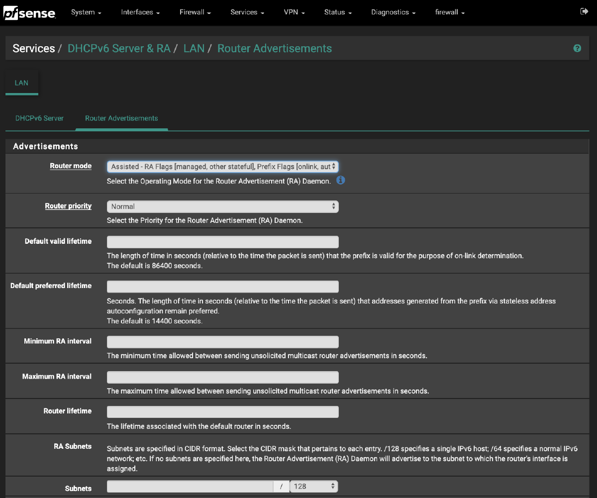 Router Advertisements